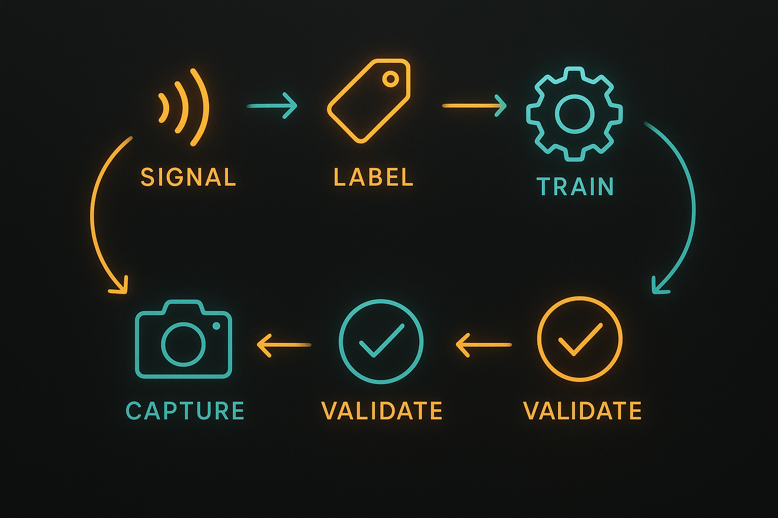 Diagram of feedback loop stages