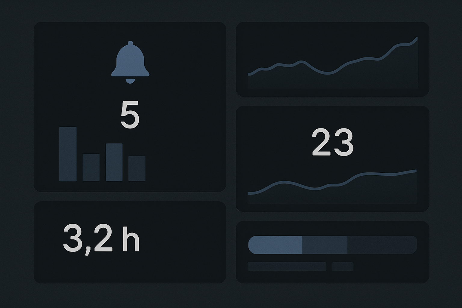 Monitoring dashboard with alerts and handoff metrics