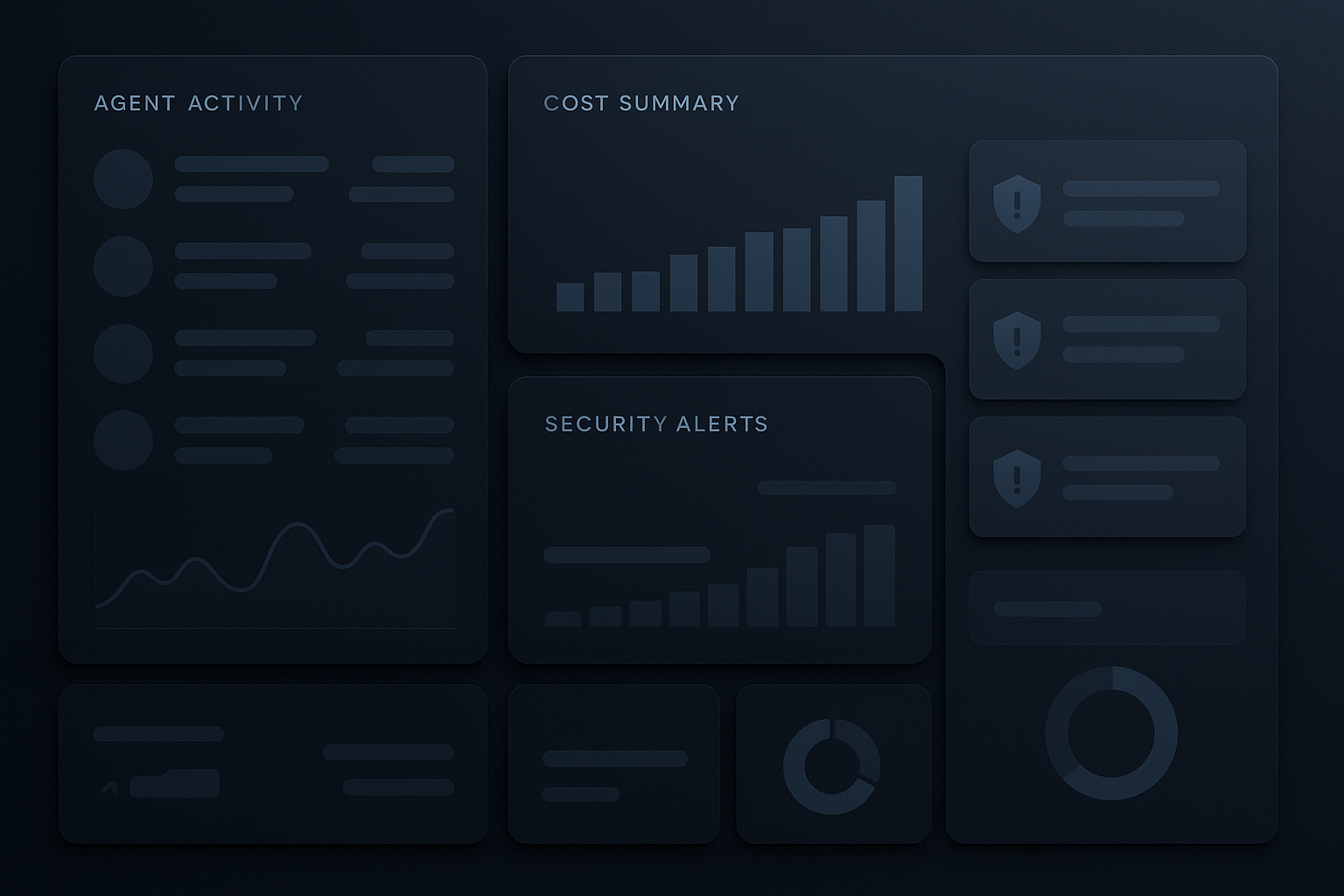 Central dashboard unifying agent activity and logs