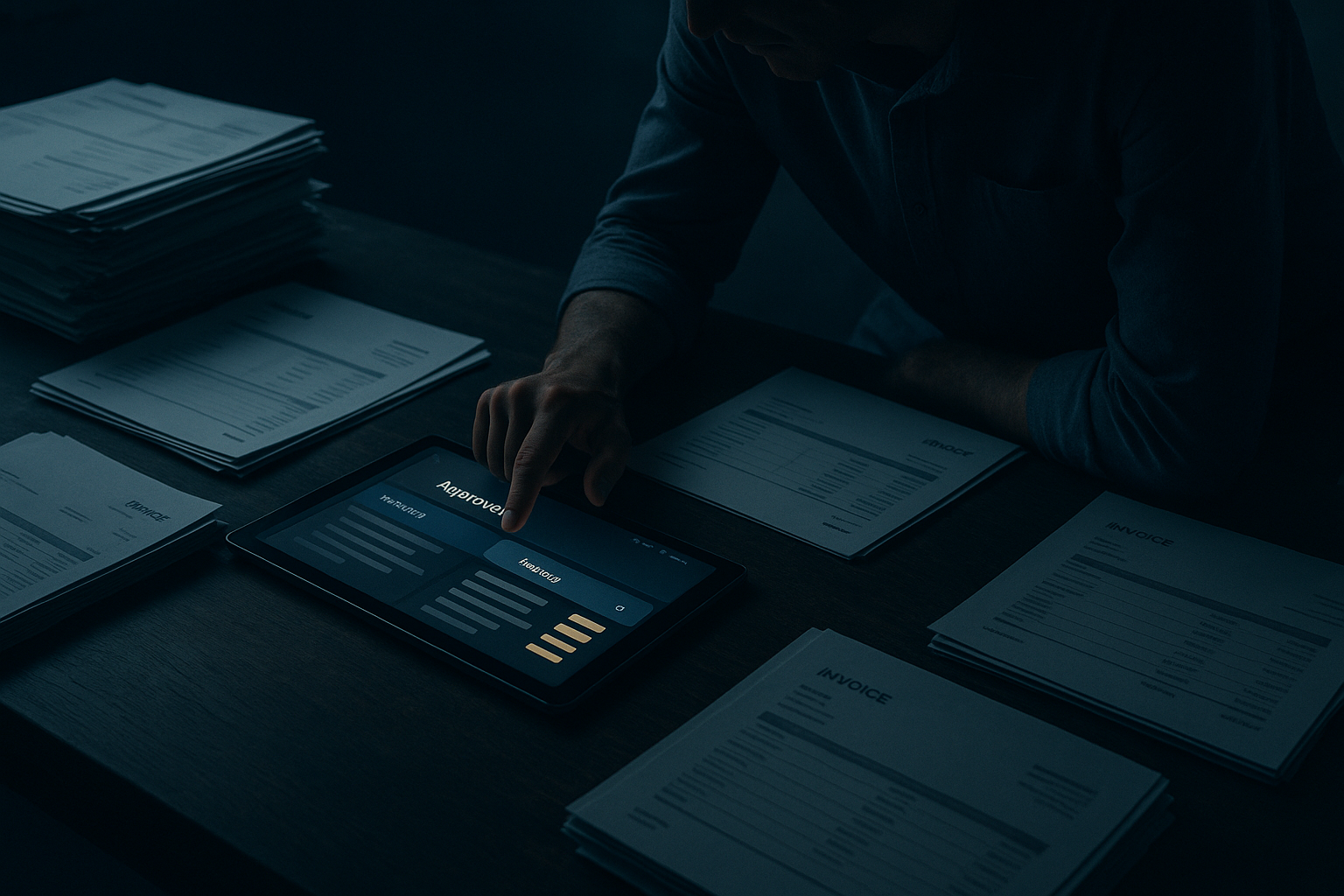 stalled approvals on a desk