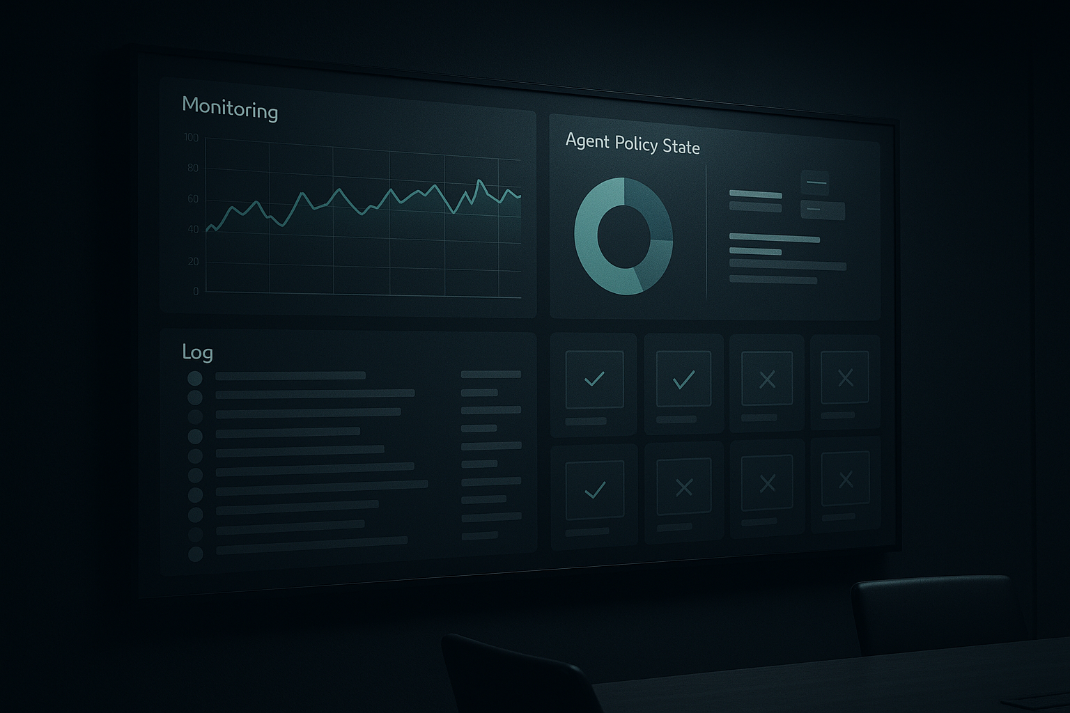 Operational control room for software agents