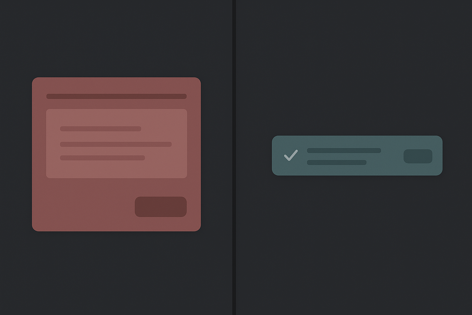 Comparison of blocking modal vs inline non-blocking cue