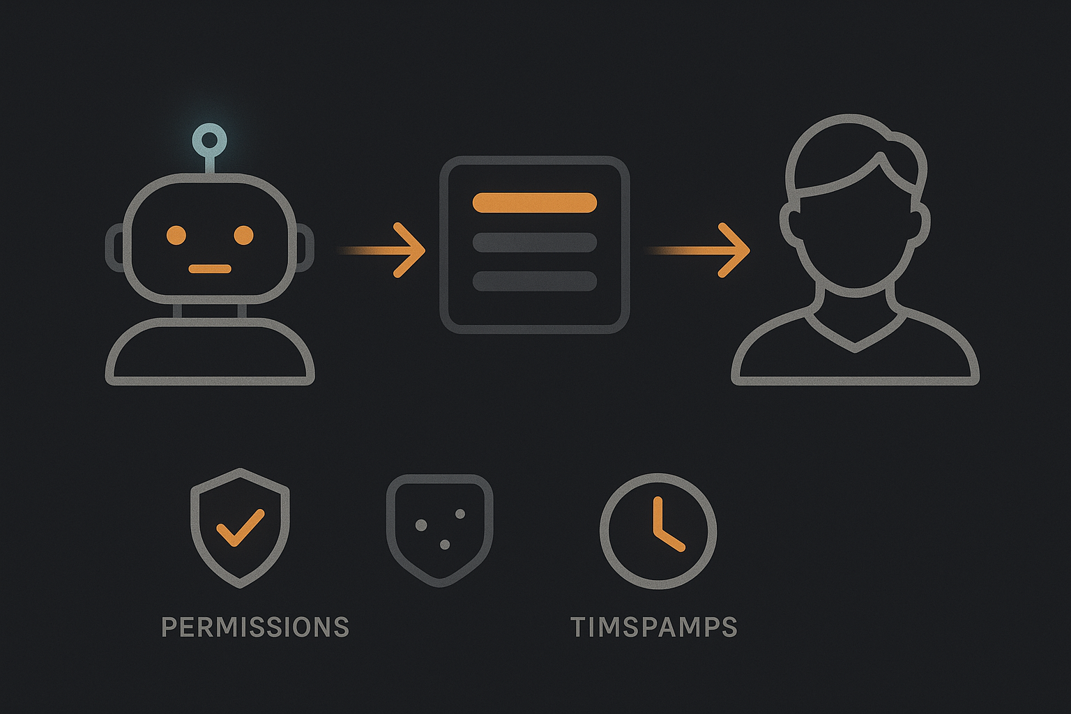 Workflow diagram with human reviewer and agent passing tasks through a review queue