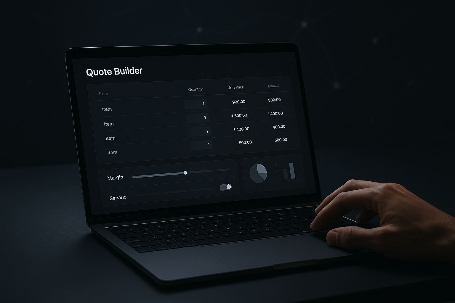 Interactive quote dashboard